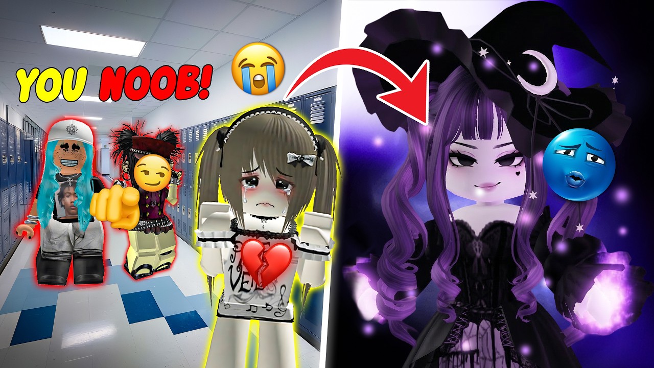 ⚡ THE BULLIED GIRL DISCOVERED HER SPECIAL POWER 🔥 #roblox #robloxstory