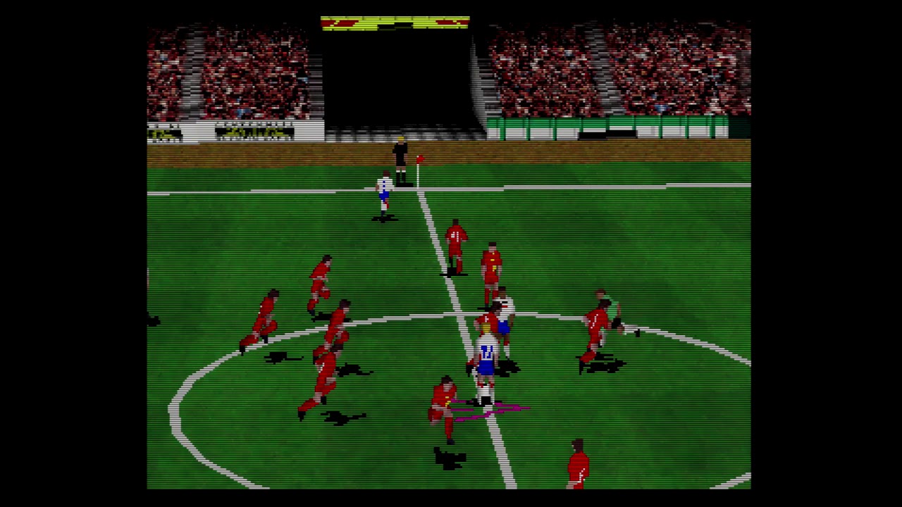 Olympic Soccer - Sega Saturn -Intro and Gameplay