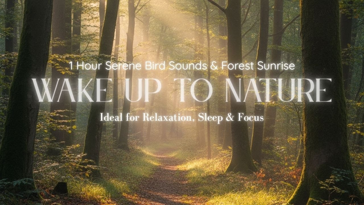 1 HOUR FOREST SOUNDS: Relaxing Bird Song & Sunrise ☀️ | Ideal for Relaxation, Sleep & Focus