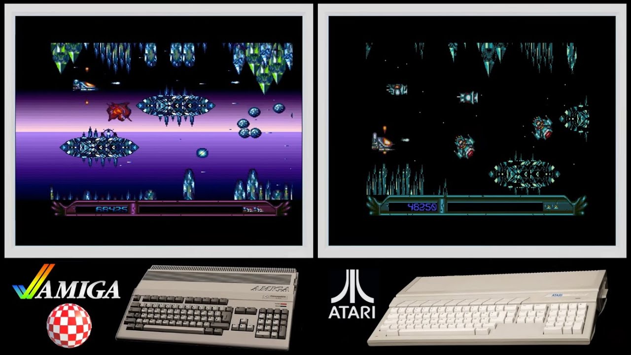 A500 vs Atari ST : ARMALYTE (Side by side comparison)