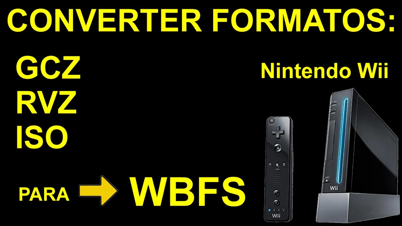Convertendo Jogos de Nintendo Wii de RVZ - GCZ e ISO para WBFS