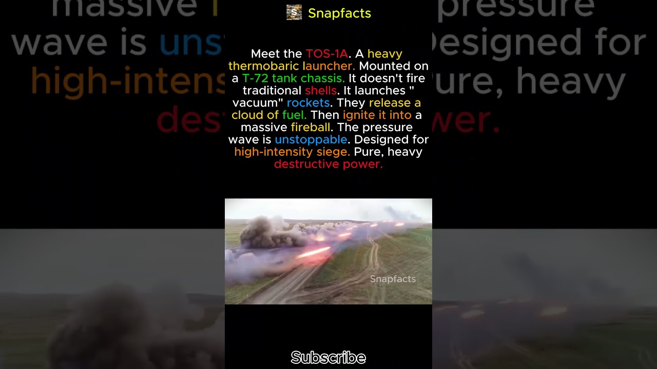 TOS-1A: The World’s Deadliest Flamethrower 🇷🇺🔥 