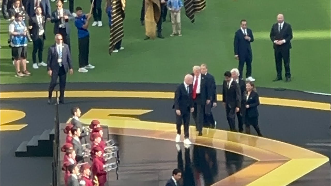 President Trump Presents the FIFA World Cup Trophy to the Champions!