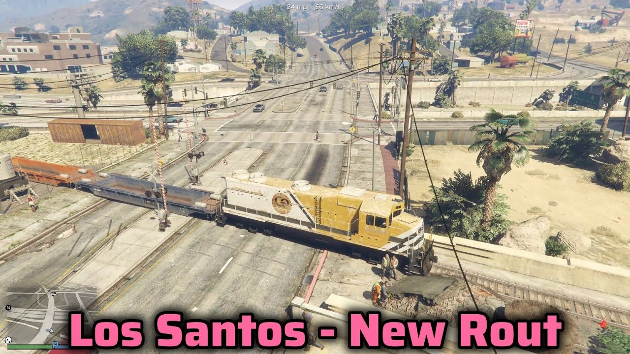 East Los Santos Train Journey - Grand Theft Auto V Dead Tracks