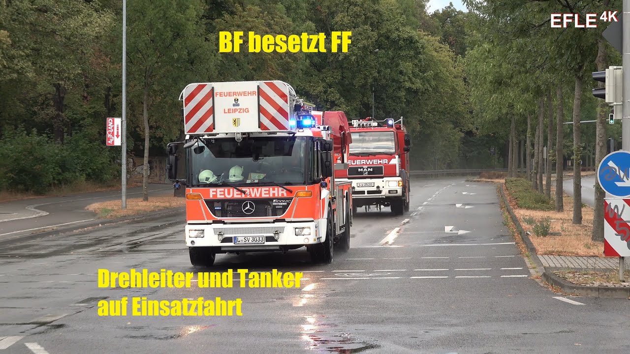DLK 23/12 FW West + TLF 24/50 FF Leipzig-Böhlitz-Ehrenberg