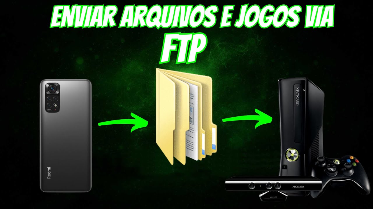 Como Enviar Arquivos e Jogos Para o Xbox 360 RGH/JTAG Via FTP Utilizando o Celular