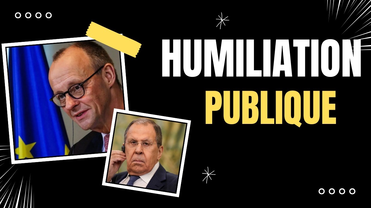 Lavrov met Merz à nu devant l’ensemble de la presse internationale