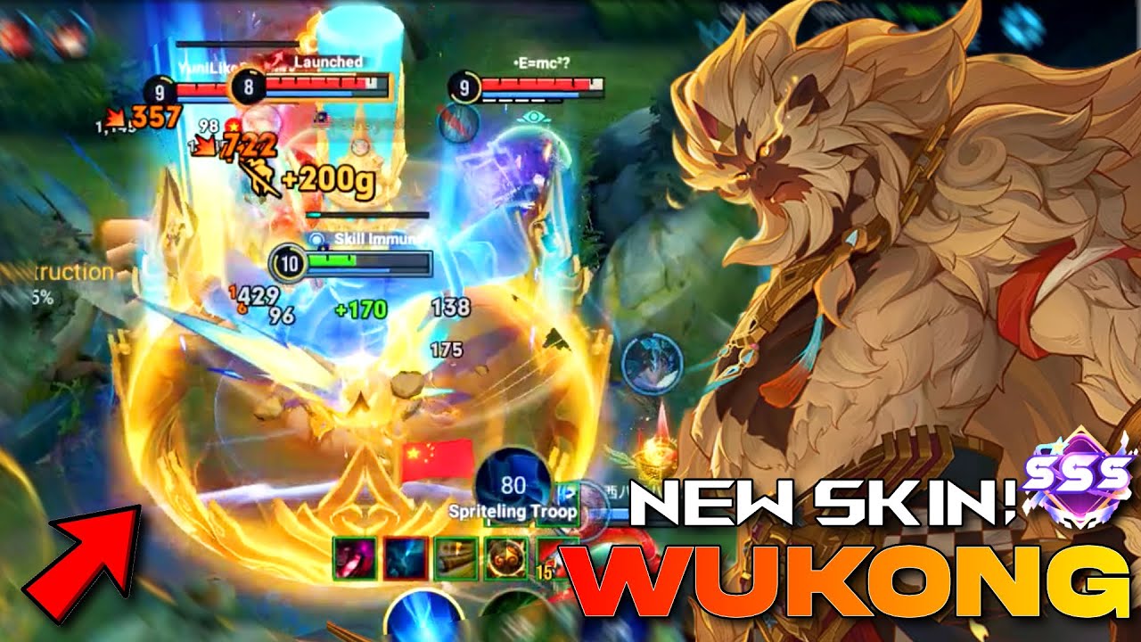 &lrm;ANOMAN WUKONG NEW SKIN IS FINALLY HERE!! AND ITS CHEAP!!😱 - TOP 1 WUKONG BUILD | HOK
