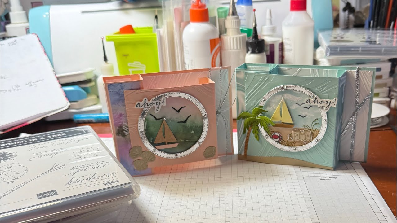 Double Box Fun Fold using 3 Stampin Up sets!!!!! And the winner is?????