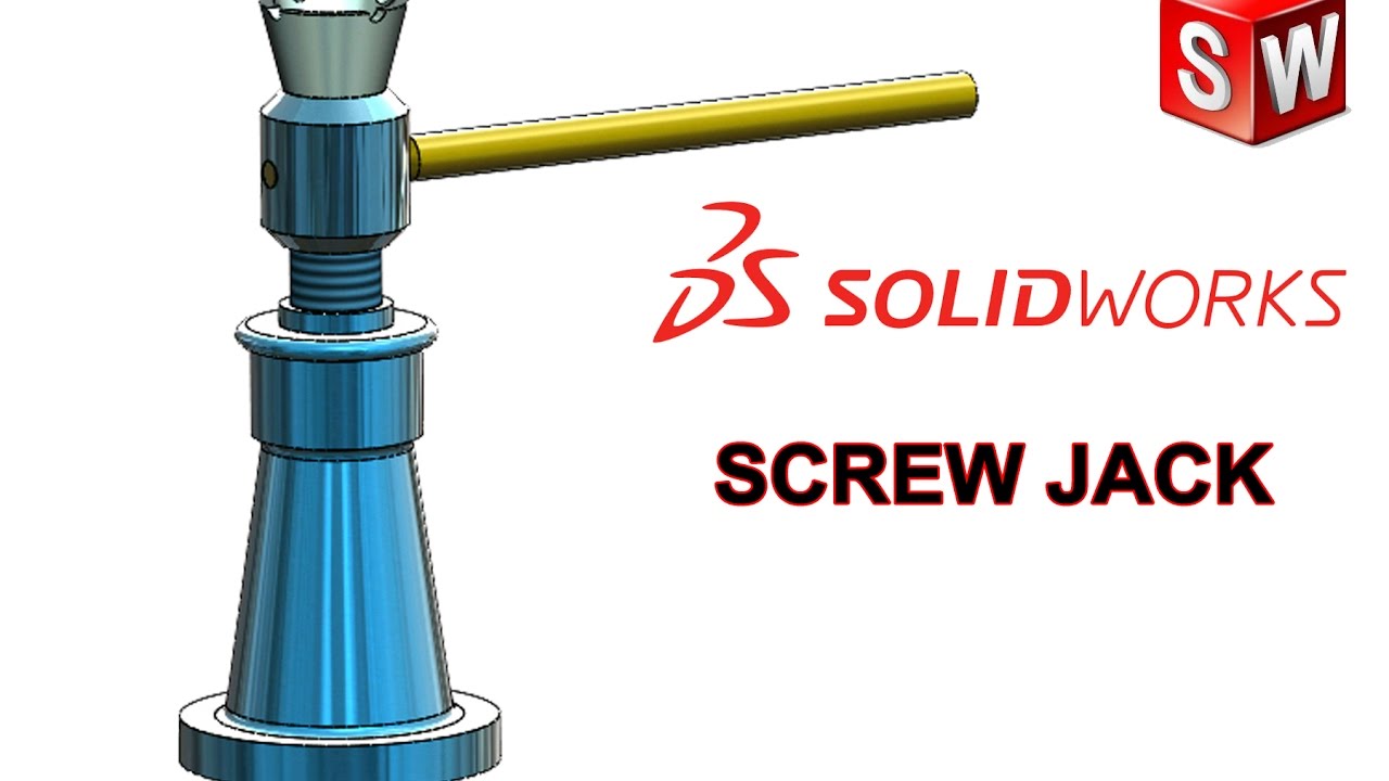 Screw Jack Tutorial - Solidworks Tutorial ( With Orignal Drawing )