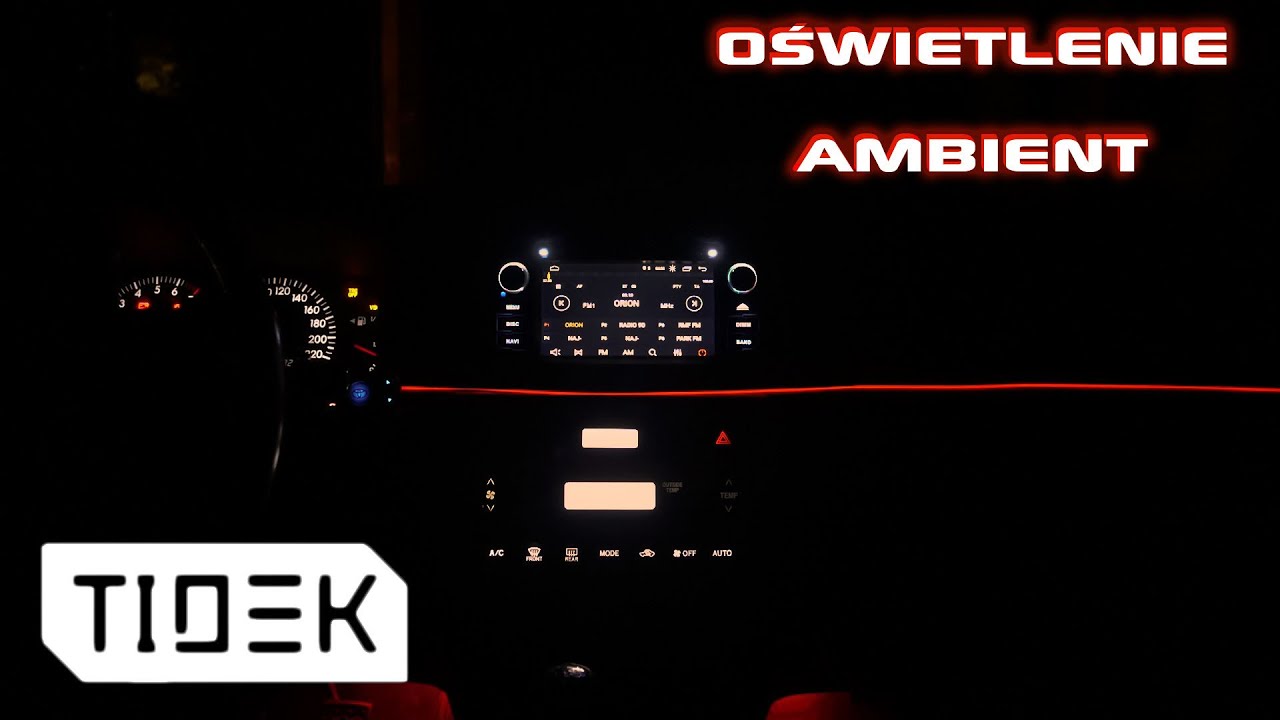 Montaż OŚWIETLENIA AMBIENTOWEGO w samochodzie #moto #corolla #elwire #led