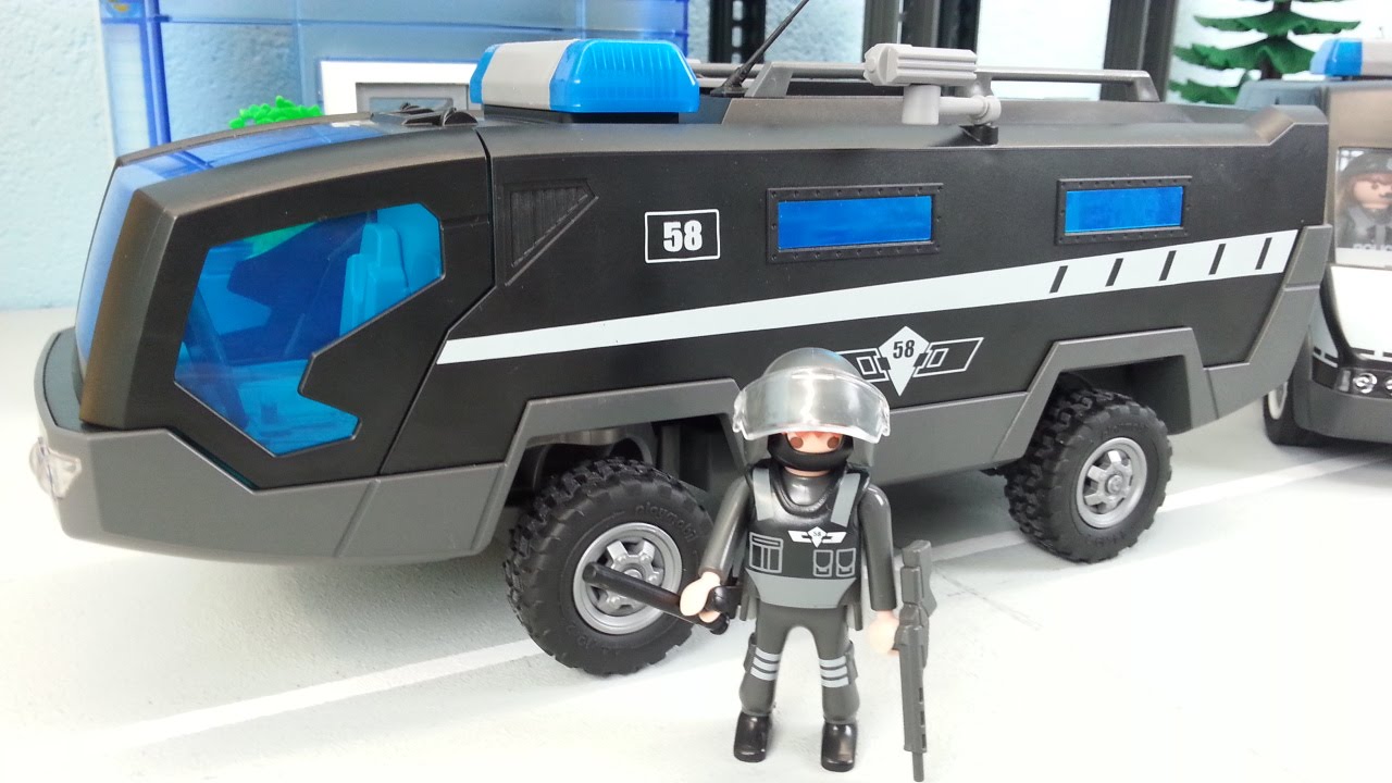 Playmobil SEK Einsatztruck 5564 auspacken seratus1 Polizei Blaulicht Sirene