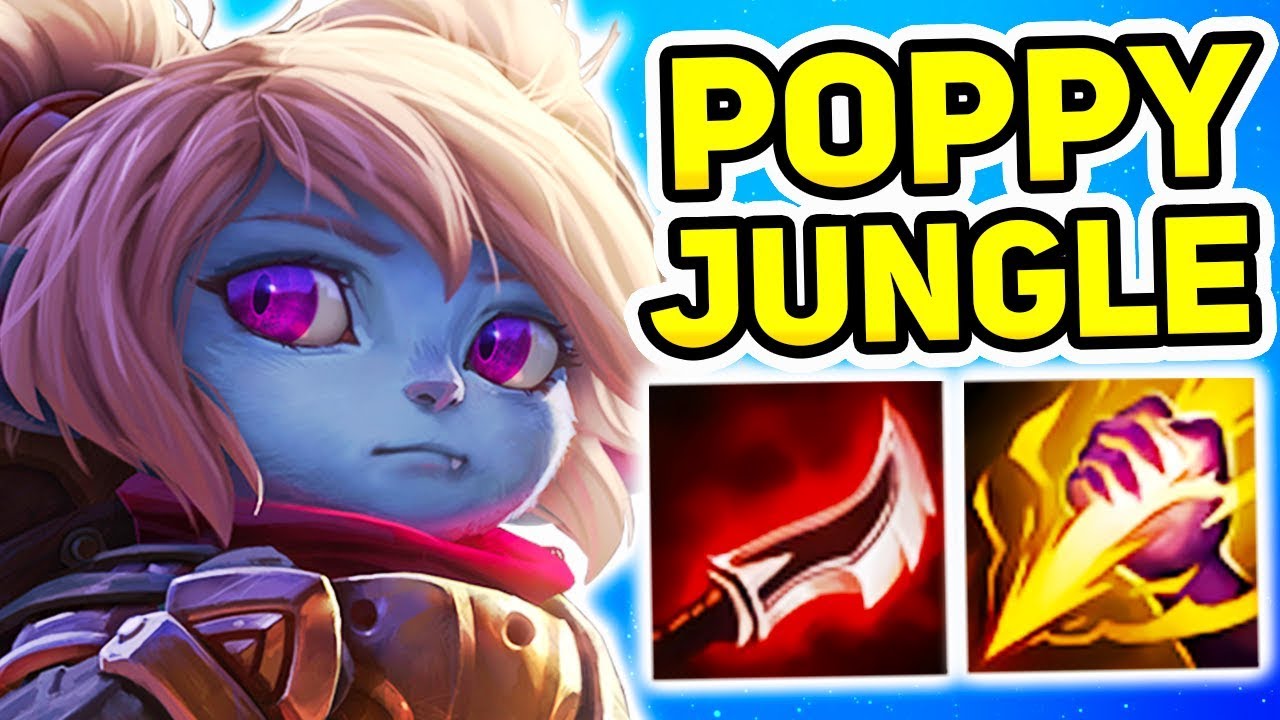 OHA BU HASAR NE?! RİTO ACİL NERF LAZIM! FULL AD POPPY JUNGLE OYNANIŞ!