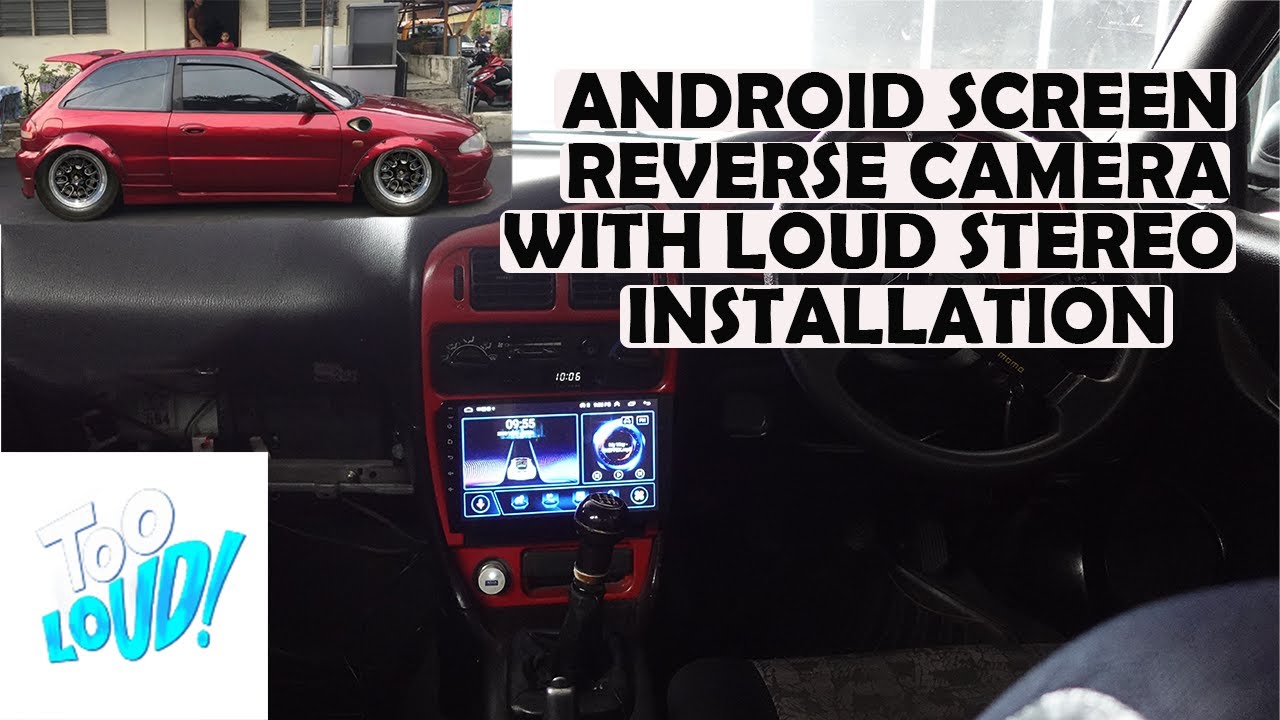 Proton Android Screen, With Reverse Camera and Sub Woofer Installation