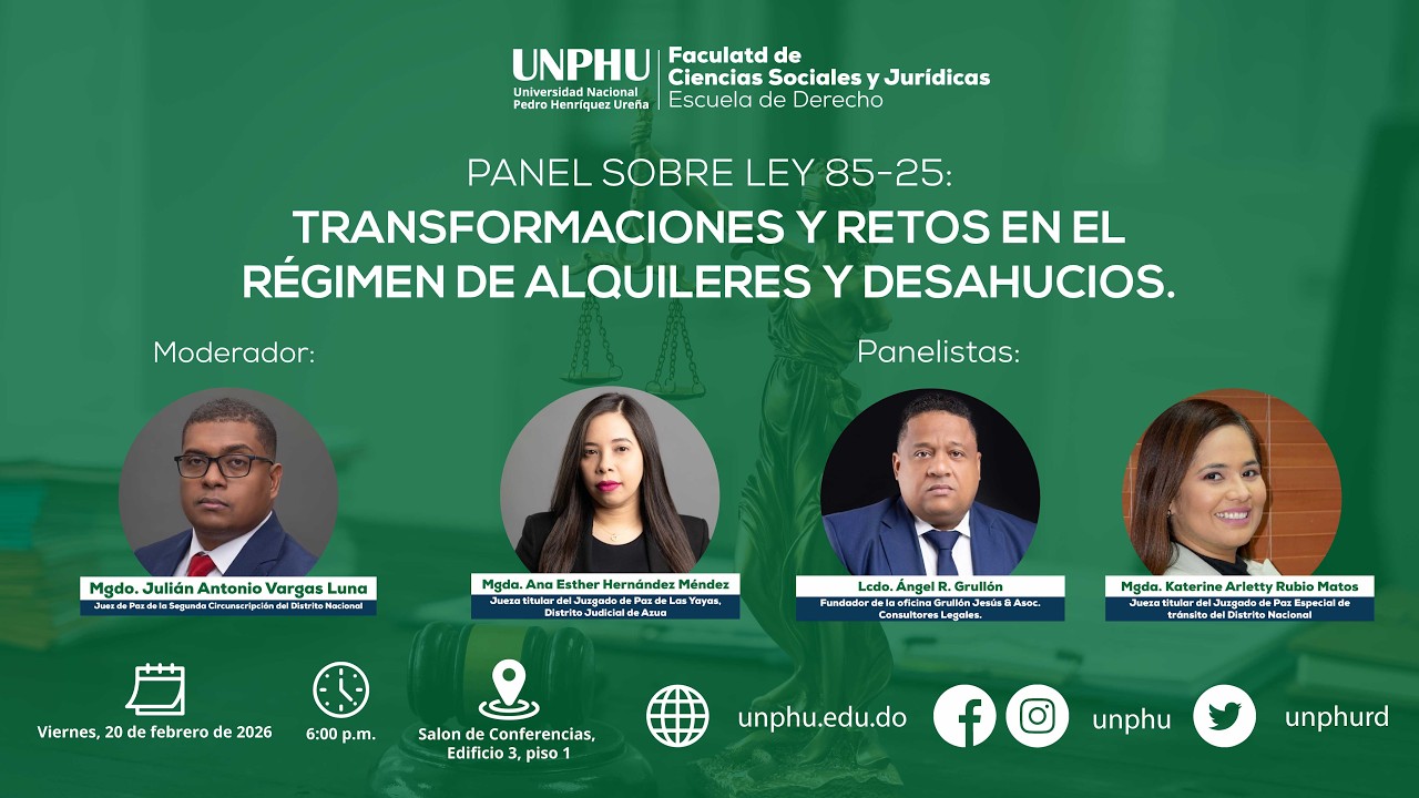 Panel sobre Ley 85-25: transformaciones y retos en el régimen de alquileres y desahucios