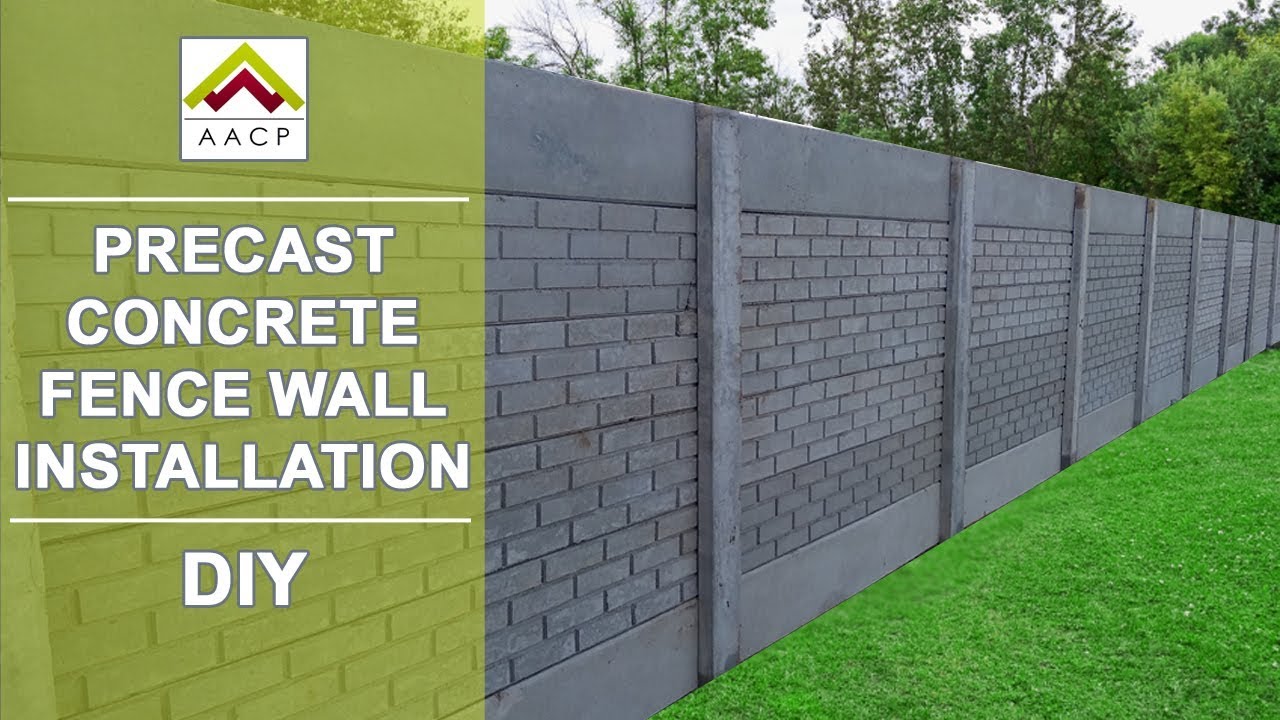precast concrete fence installation  diy | Precast Compound Wall