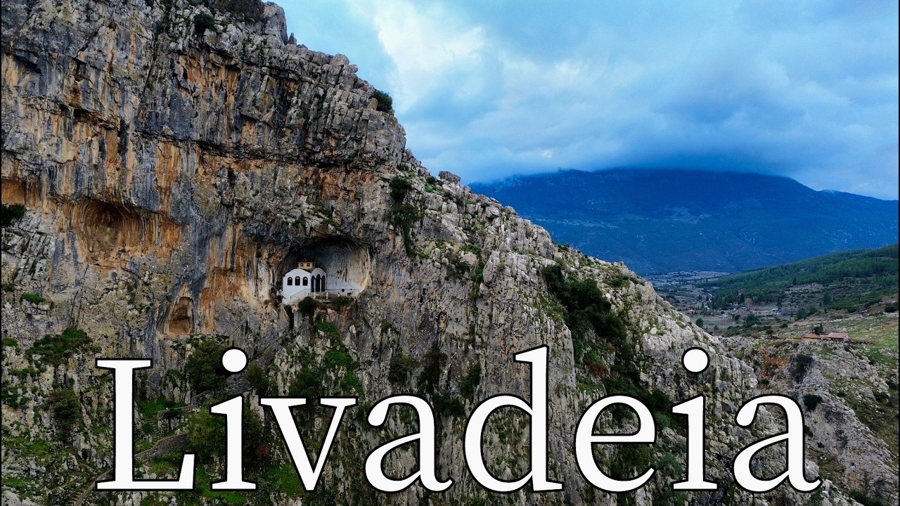Livadeia, Boeotia, Greece - by drone [4K]. #greece