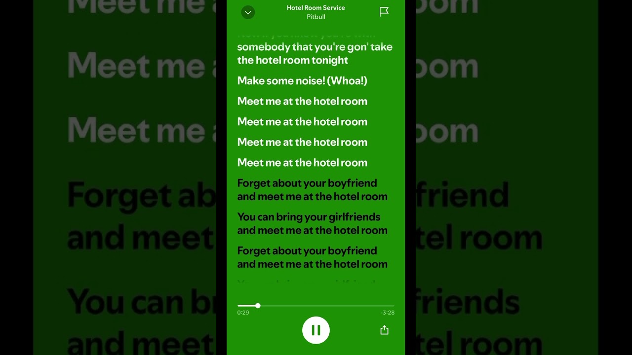 Hotel Room Service by Pitbull #spotify #lyrics #music #dance #audio