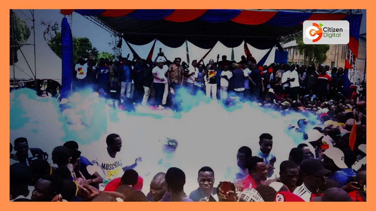 Outrage over ‘mystery’ teargas as opposition leaders condemn violence at Sifuna rally