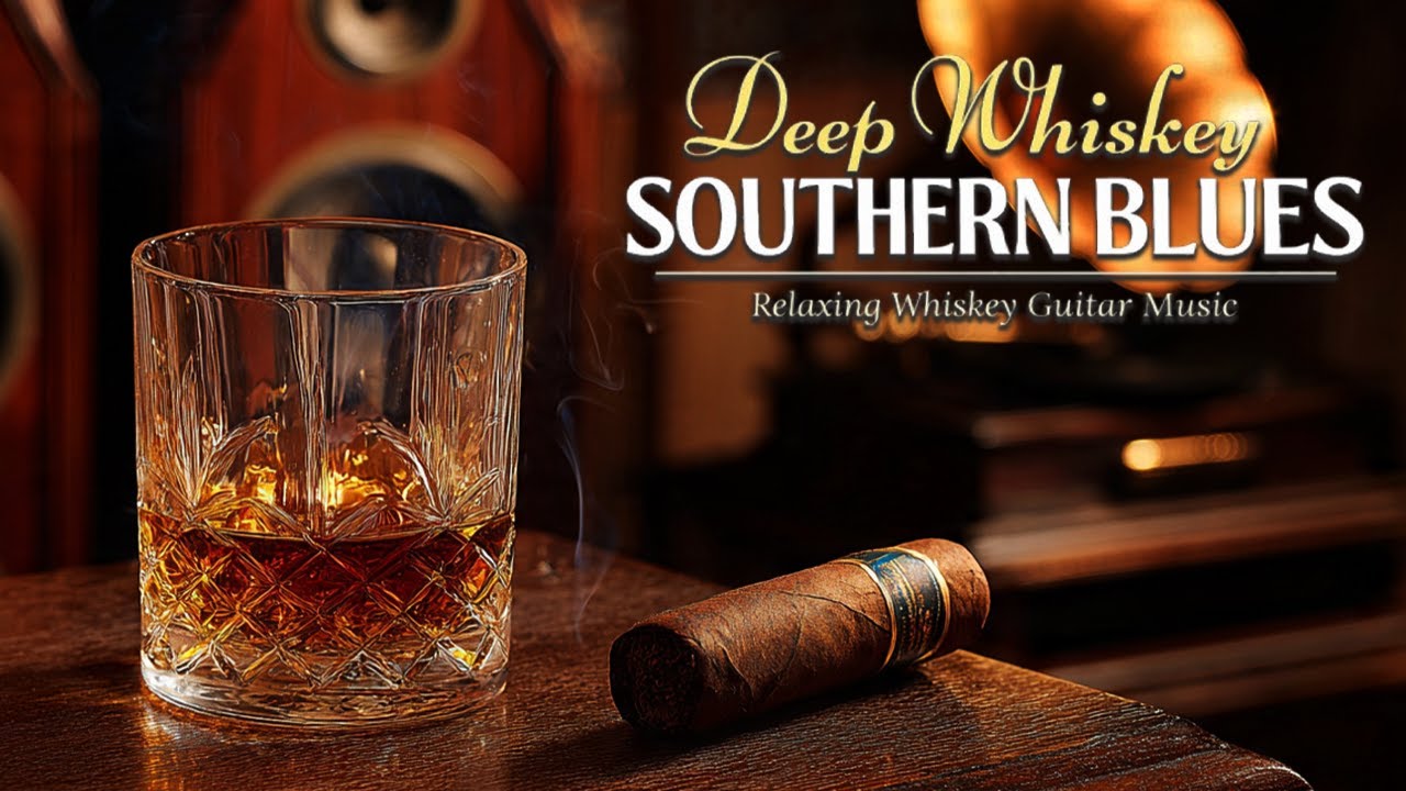 Deep Blue Whiskey Blues – Acoustic Southern Guitar, Smoky Jazz Blues, Late Night Chill Vibes
