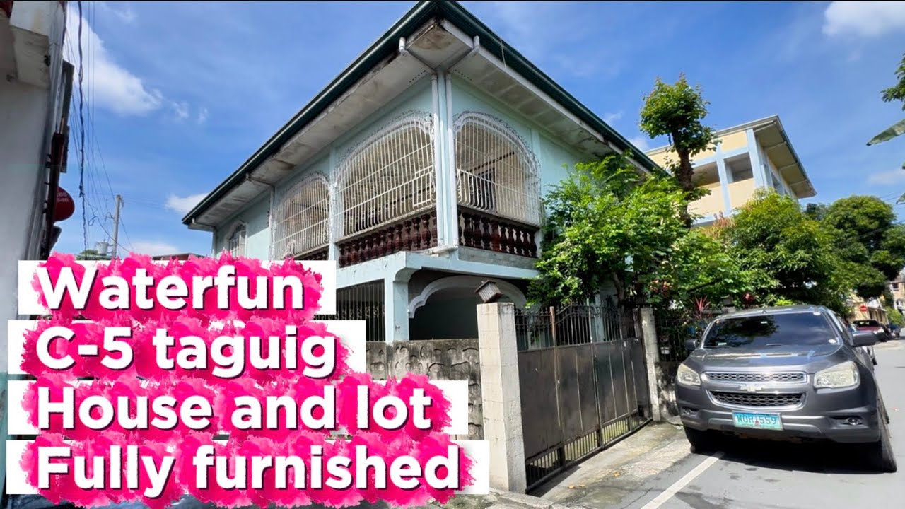 L-654-26 Waterfun c5 taguig 2 storey house and lot fully furnished clean title flood free