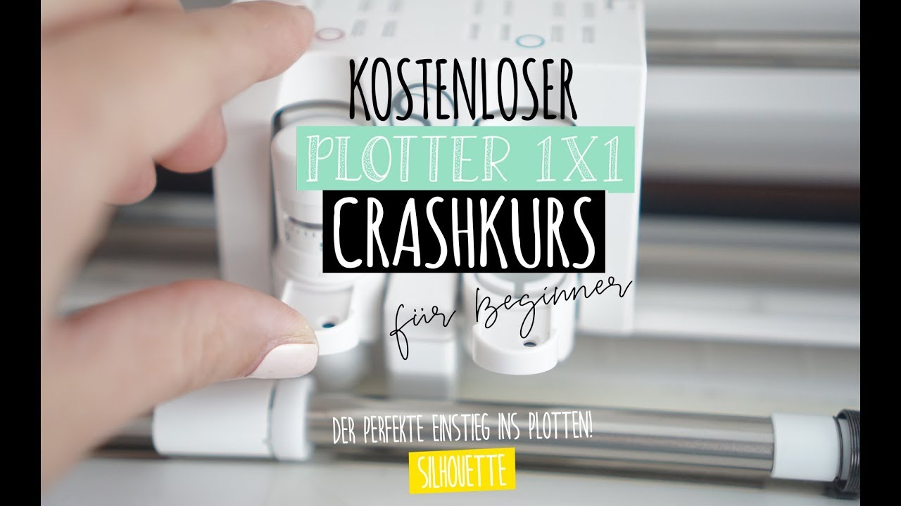 Plotter 1x1 CRASHKURS - Einfarbige Datei in Silhouette Studio vorbereiten