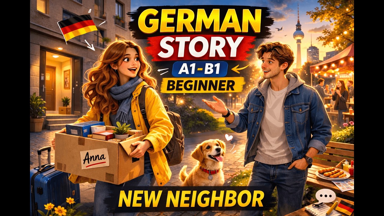 Learn German with a Story 🇩🇪 | A1–B1 Conversation for Beginners