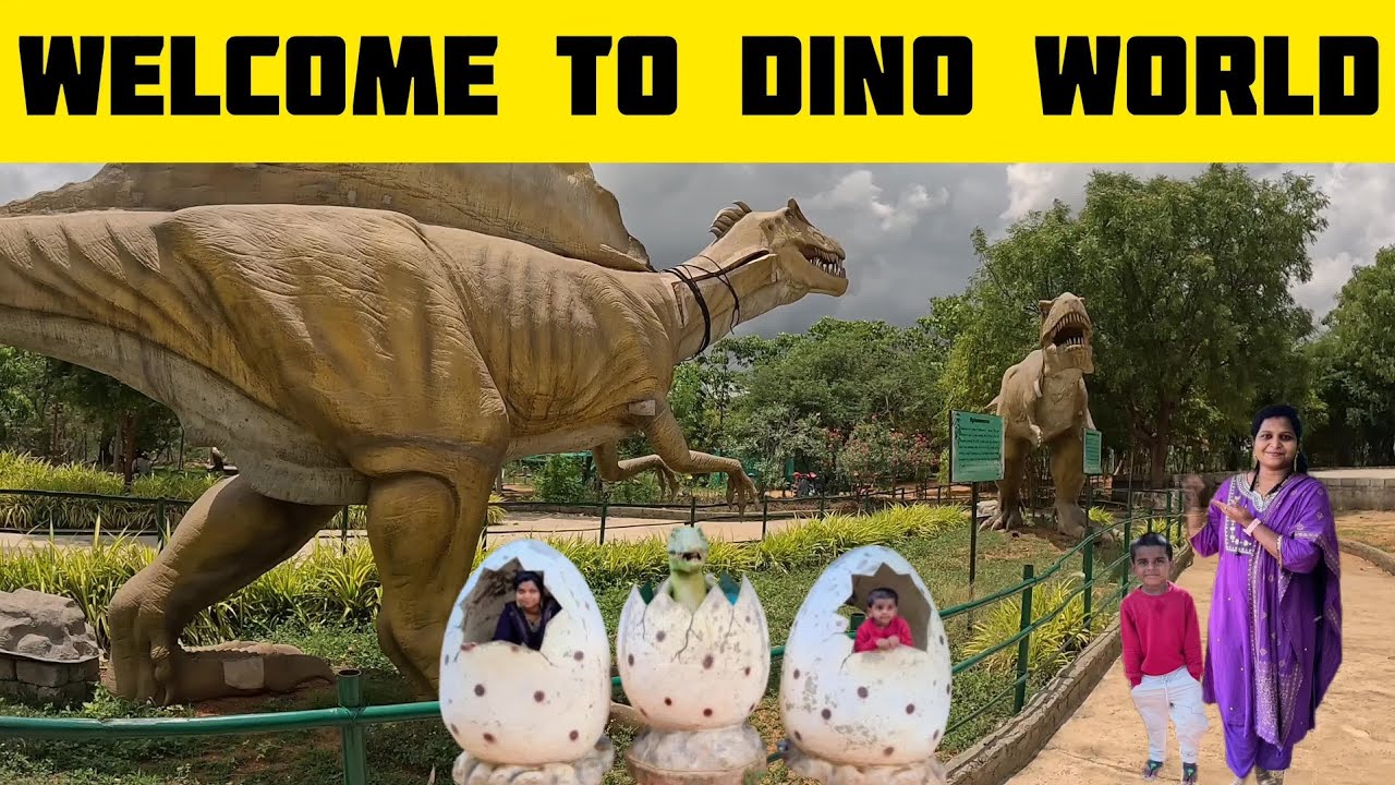 DINO WORLD DINOSAUR PARK HYDERABAD 🦖 || 4k 30FPS ||🦖 #dinosaur #dinoworld #kidsvideo #weekendtrip