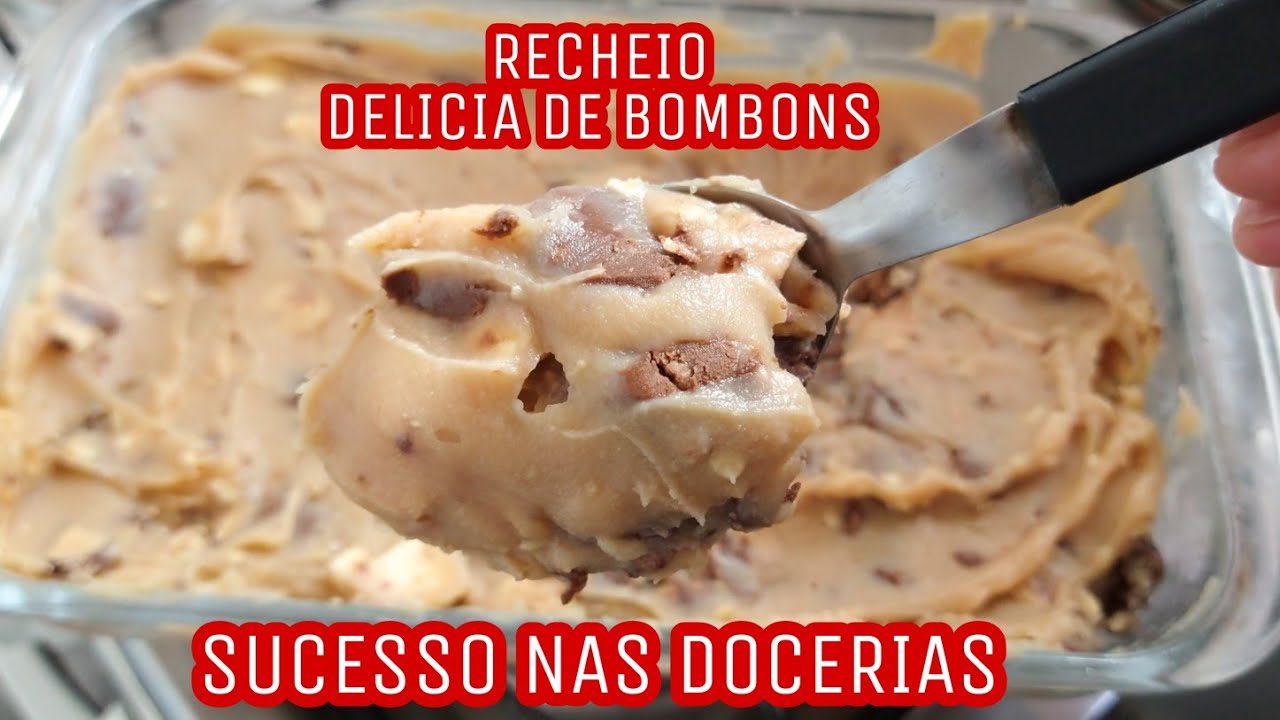RECHEIO DELICIA DE BOMBOM CREMOSO | RECHEIO SUCESSO EM DOCERIAS E CONFEITARIAS QUE BOMBOU NA NET