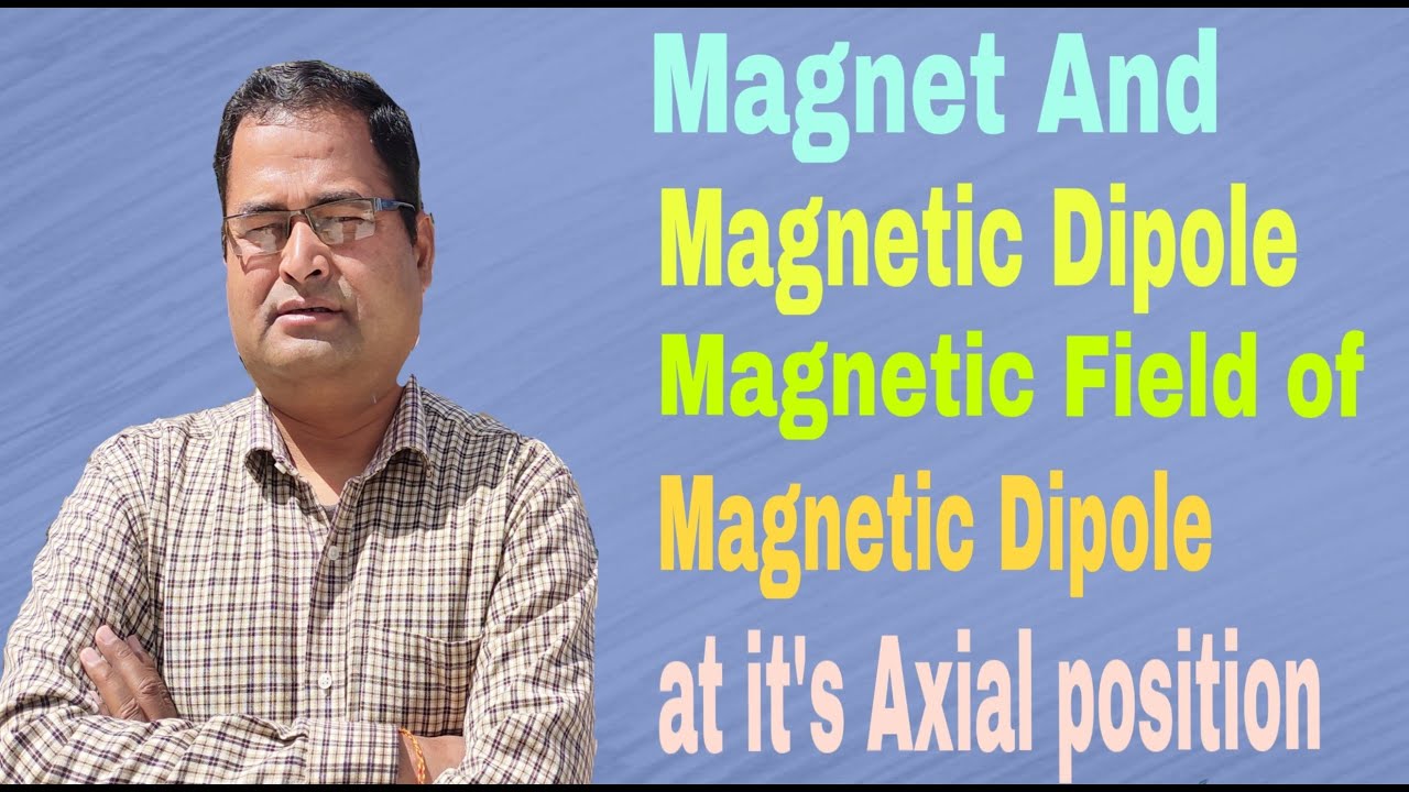 Magnet and magnetic dipole, Magnetic field of magnetic dipole at it's Axial position
