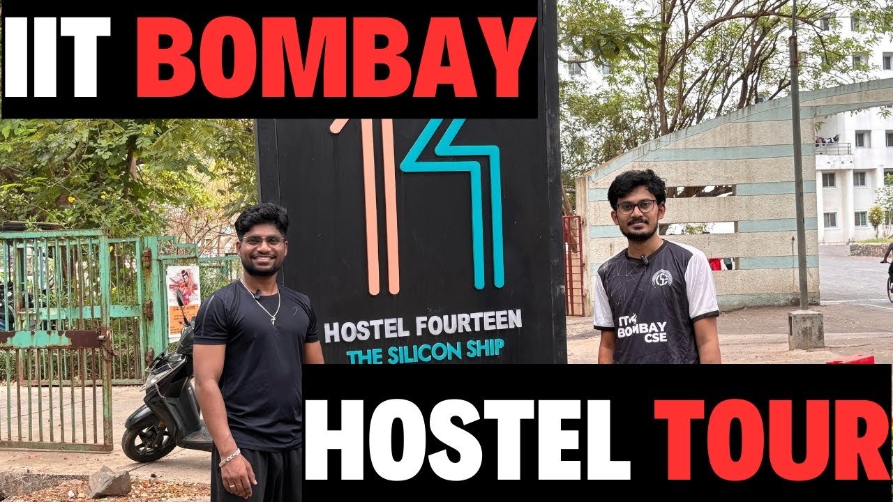 IIT Bombay Hostel Full Tour🔥|| All Details H14 || Gaming TV Music Room | Terrace View || Must Watch