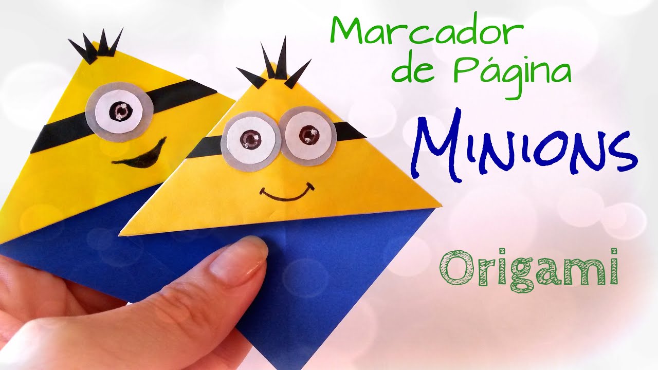 Marcador de Página Minions - Origami Bookmark