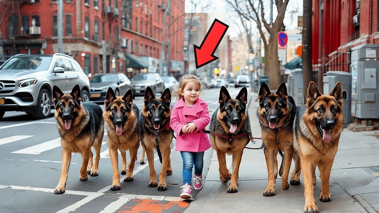 Little Girl Walks Her K9 Dogs Every Morning, Until People Discover She Is Hiding Shocking Secret...