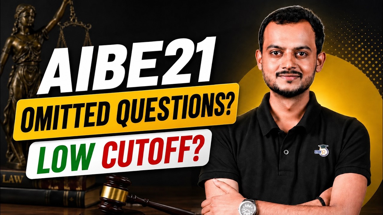 AIBE 21 में Omitted Questions? Cutoff होगी कम? | Complete Analysis | Pranjal Singh