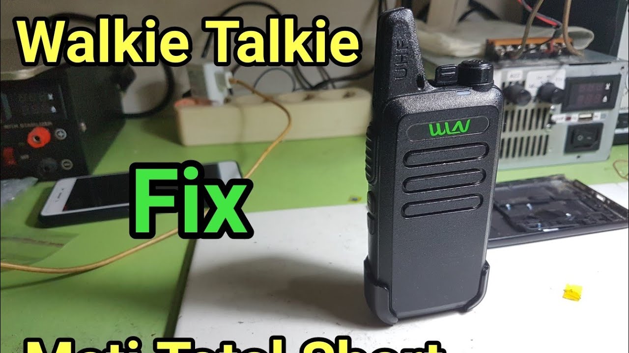 cara memperbaiki walkie talkie HT handy talki WLN KD-C1 mati total tidak bisa nyala by ayub service