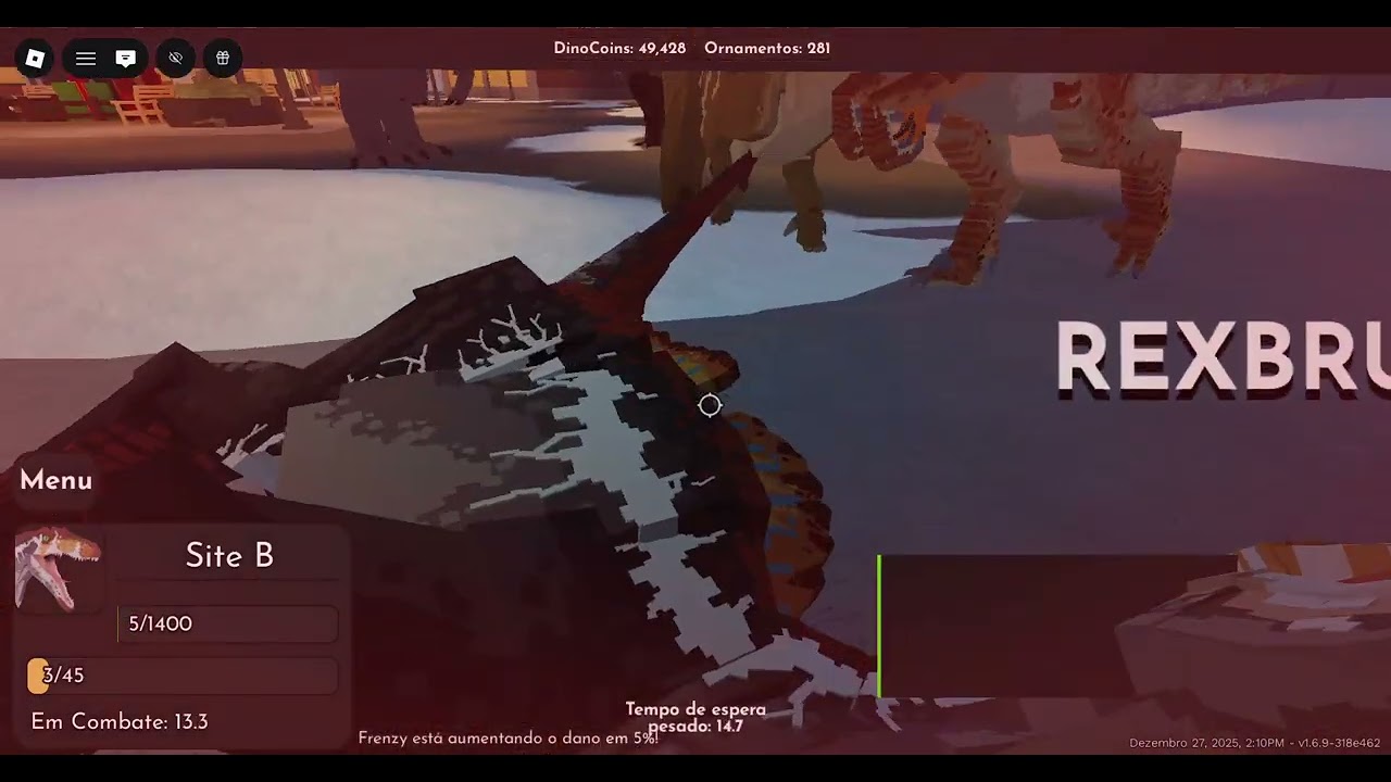 primeiro video de 2026 aprendendo mais a jogar com o spinoraptor