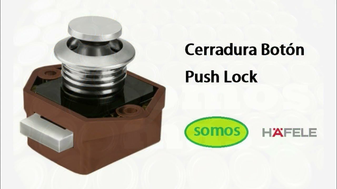 Somos - Cerradura Botón Push Lock Hafele