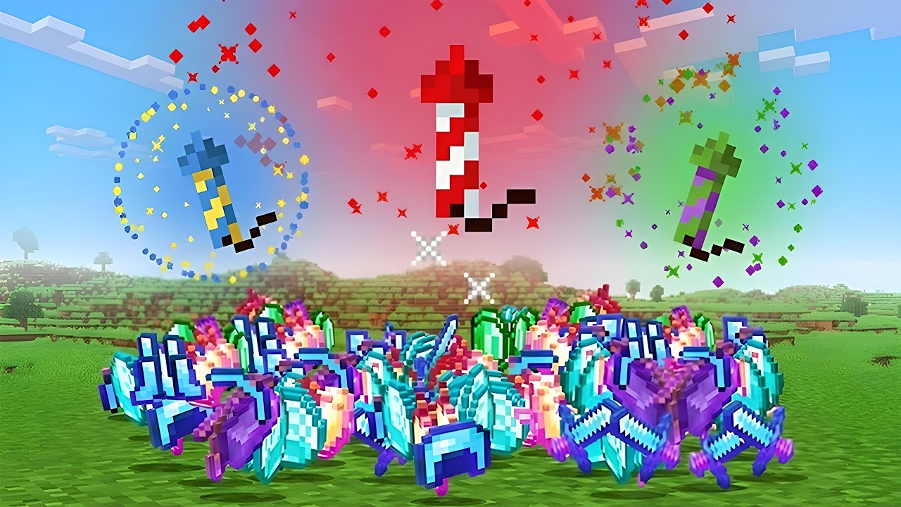 MINECRAFT MA I FUOCHI D'ARTIFICIO SONO OP