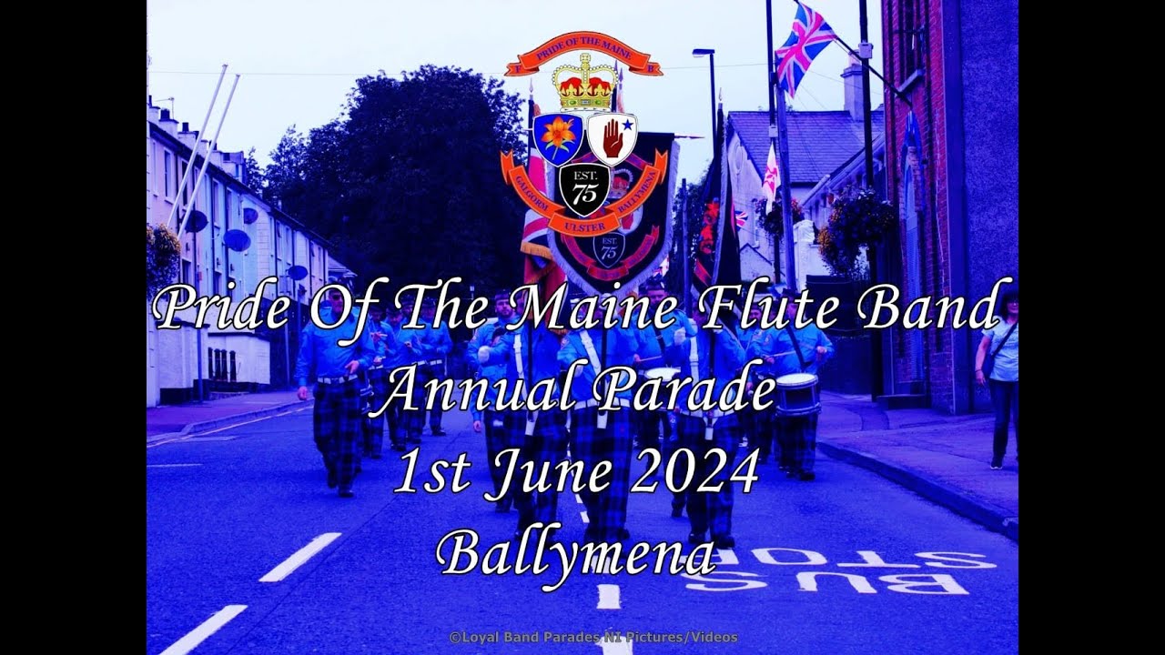 Pride Of The Maine Flute Band (Full Parade) 01/06/24
