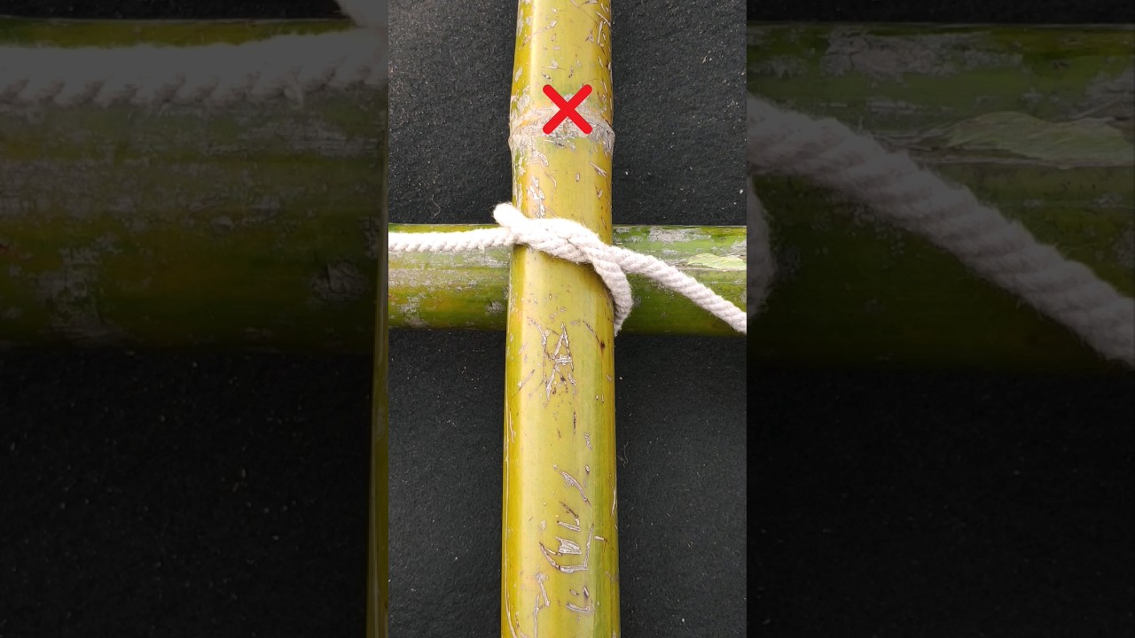 how to tie a bamboo sticks