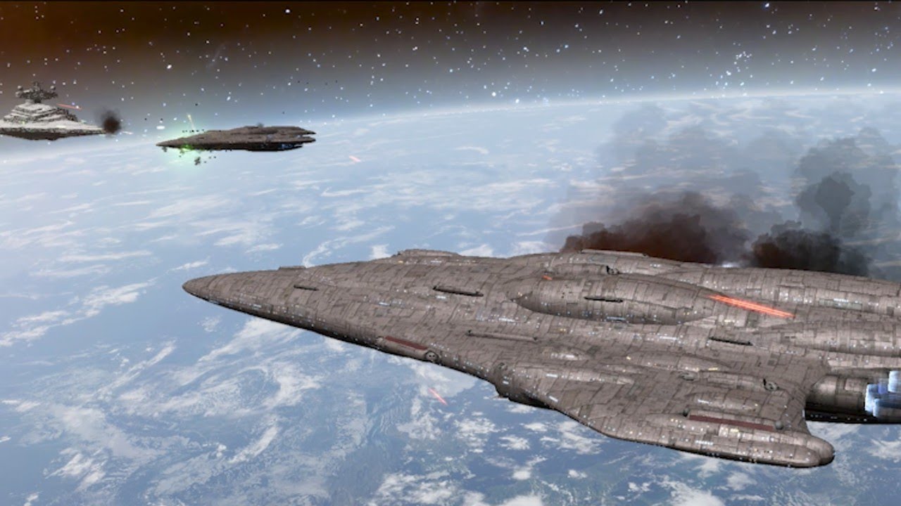 MC80 vs ISD1 - 3v3 - Star Wars: Empire At War Remake NPC Battle