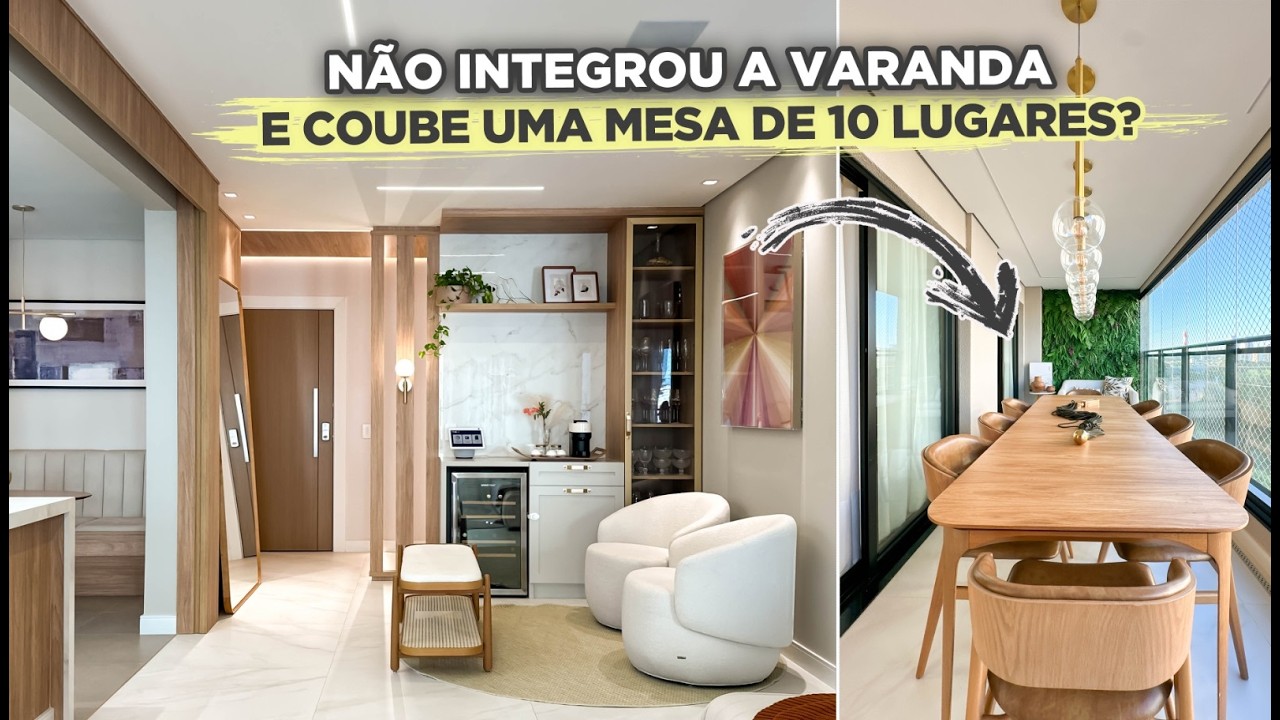 TOUR pelo APÊ de 144m² com PORTAL que INTEGRA e SEPARA os AMBIENTES | Gaby Garciia