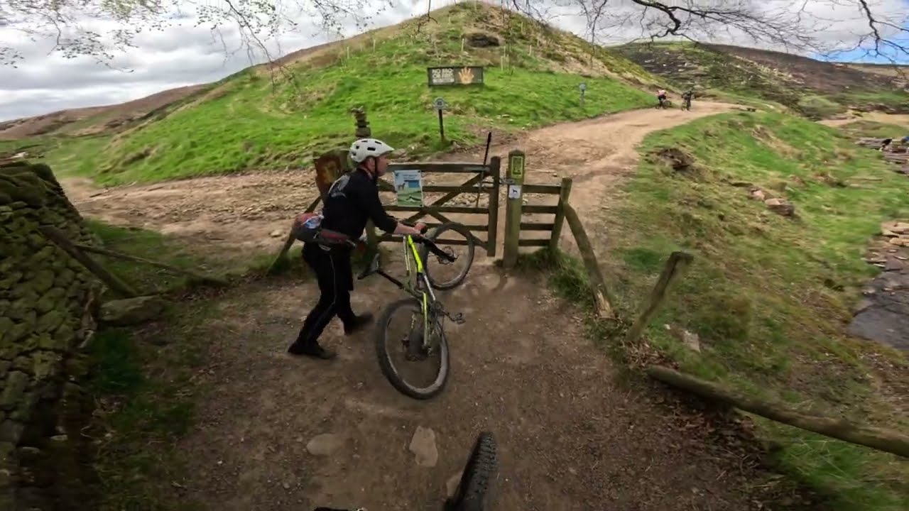 Mountain biking ride in West Yorkshire.