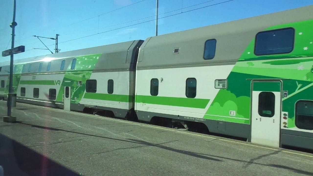 May 2017: InterCity Train 948 Turku Port - Turku Central Railway Station, Finland