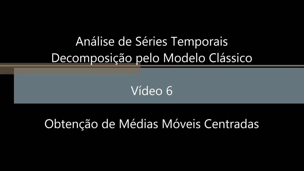 Video 006 Obtencao Medias Moveis Centradas