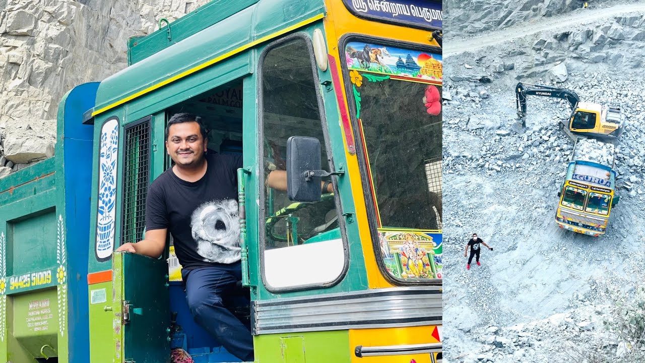 Driving a Lorry for First Time, ലോറി ഓടിച്ച് കരിങ്കൽ ക്വാറിയിലേക്ക്