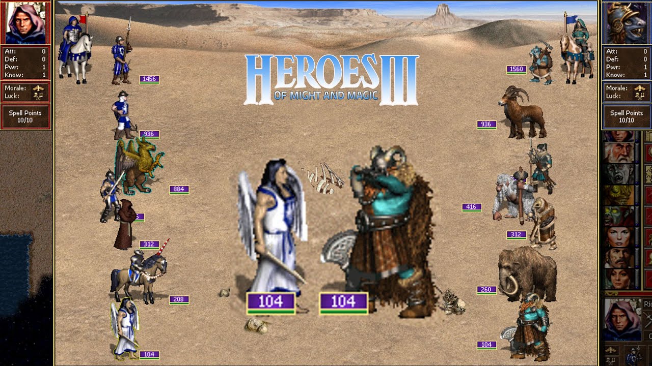 Heroes 3 COMBAT One year growth unupgraded Stronghold vs Bulwark HoTA 1.8
