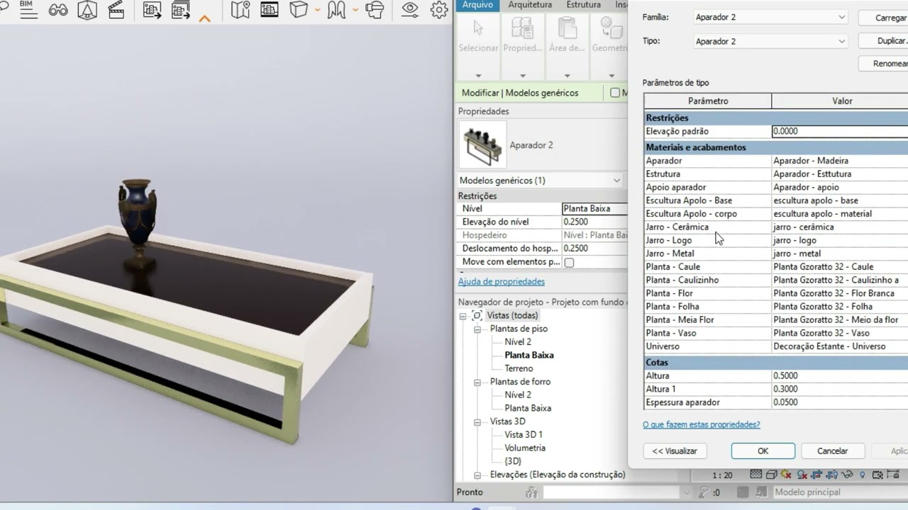 Parametric Sideboard Revit High Quality Family
