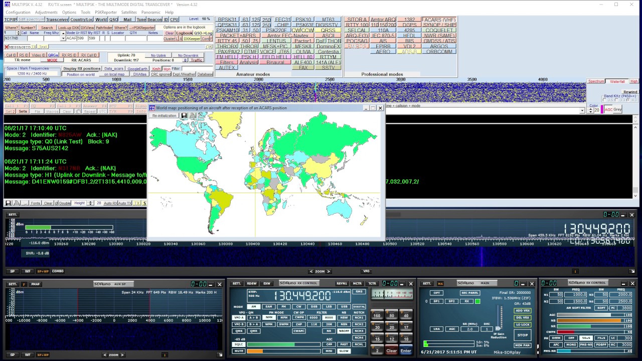 How to decode ACARS using SDRuno & MultiPSK (MV016)