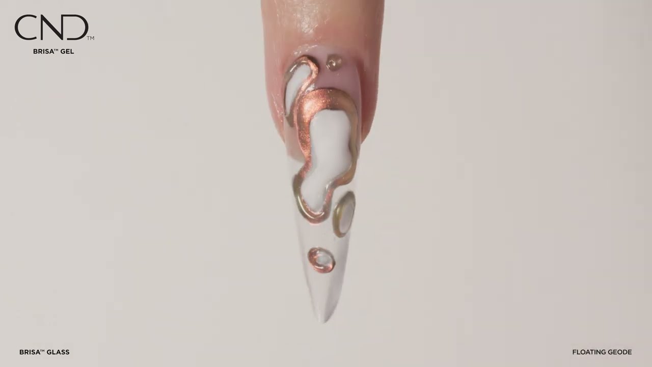 CND&trade; BRISA&trade; GLASS | Nail Art: Floating Geode